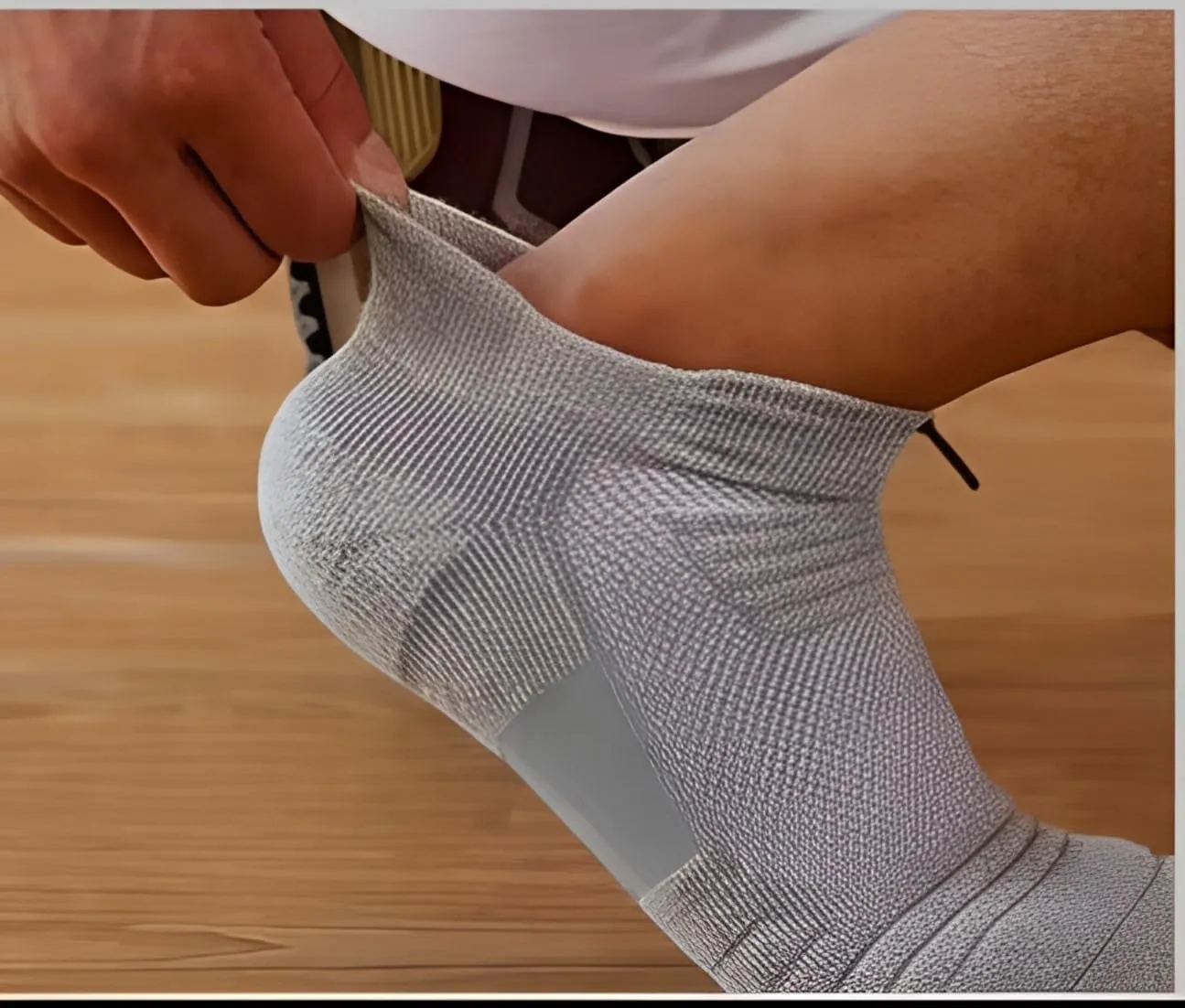 Athletic Running Ankle Socks, Compression Short Anti-slid Cushioned Breathable Low Cut Sports Socks for Men Women, 3 Pairs