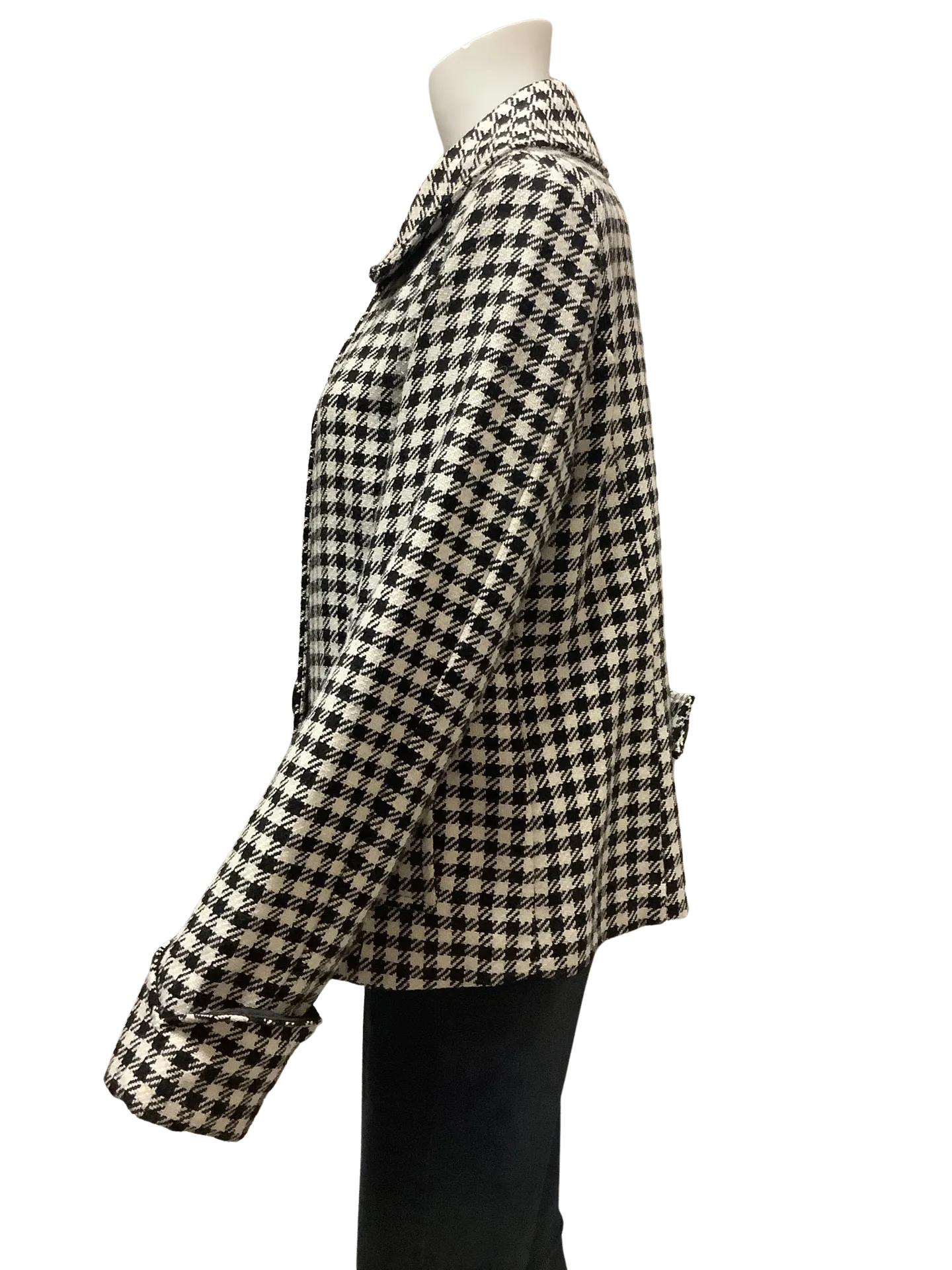Brownie New York Houndstooth Jacket Size: M