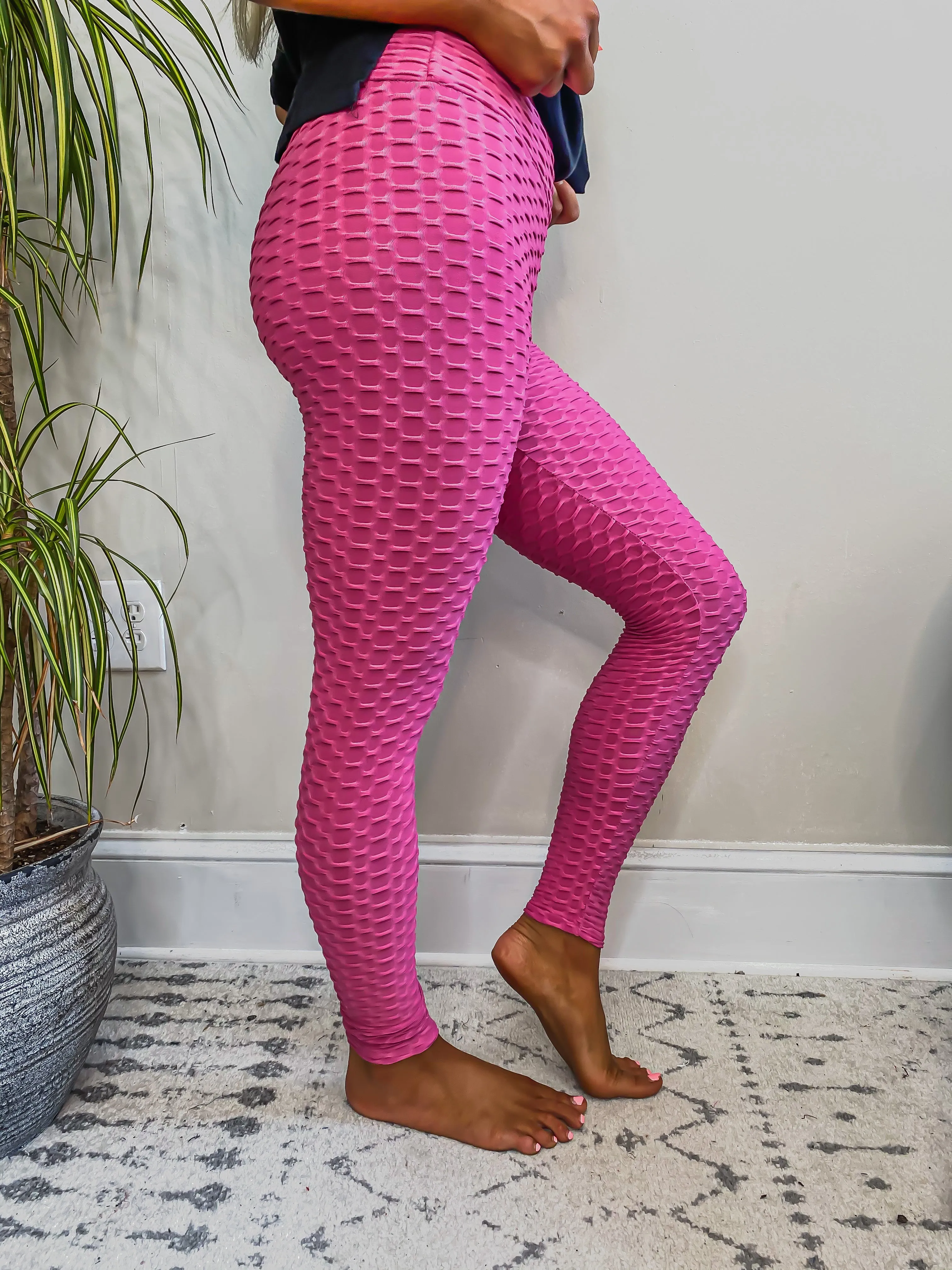 Fuchsia Booty Lifting Leggings