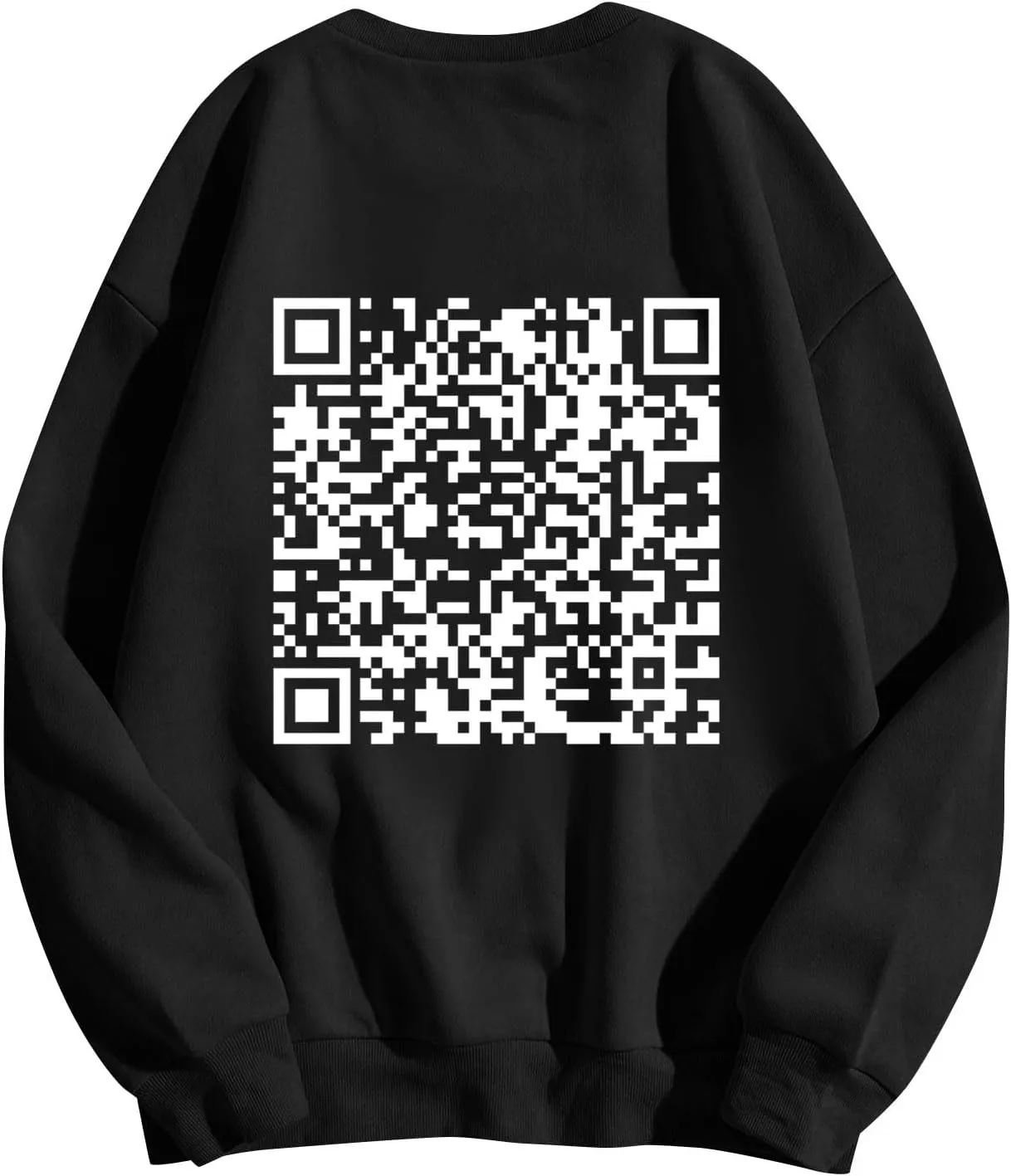 Funny Fu Qr Code Sweatshirts For Men And Women Fuck You Qr Code Hoodie Unisex With Humorous Hidden Message T Shirts