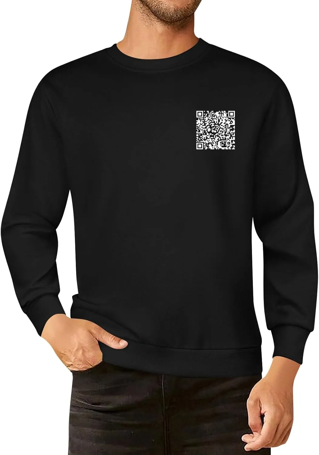 Funny Fu Qr Code Sweatshirts For Men And Women Fuck You Qr Code Hoodie Unisex With Humorous Hidden Message T Shirts