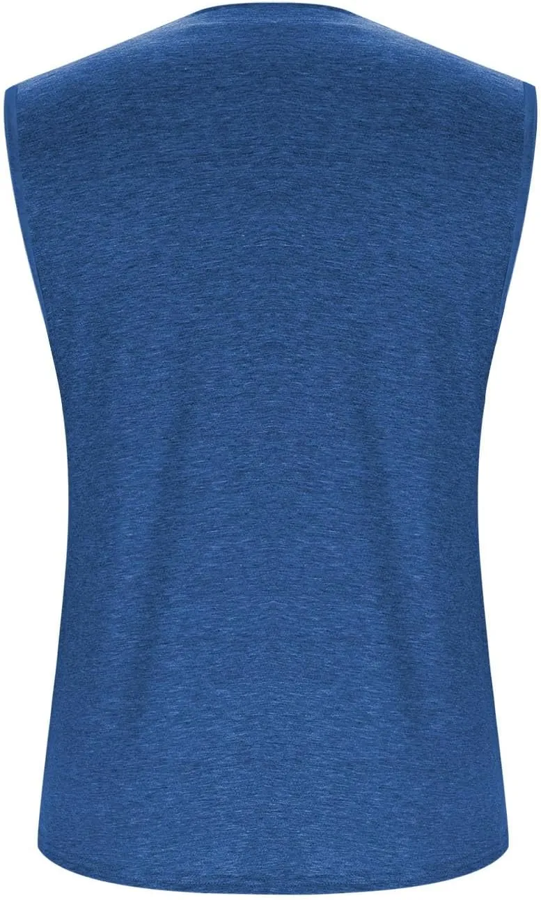 Funny Pleated Geometry Tank Tops Women Summer Sleeveless Crewneck Tunic T-Shirt Comfy Casual Loose Fit Beach Blouse