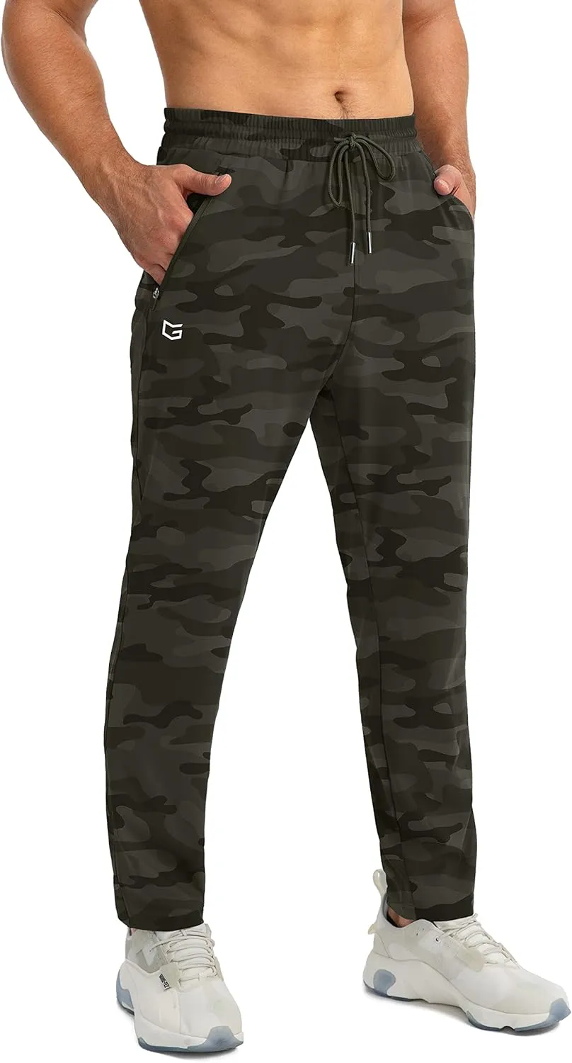G Gradual Men's Sweatpants with Zipper Pockets Tapered Joggers for Men Athletic Pants for Workout, Jogging, Running