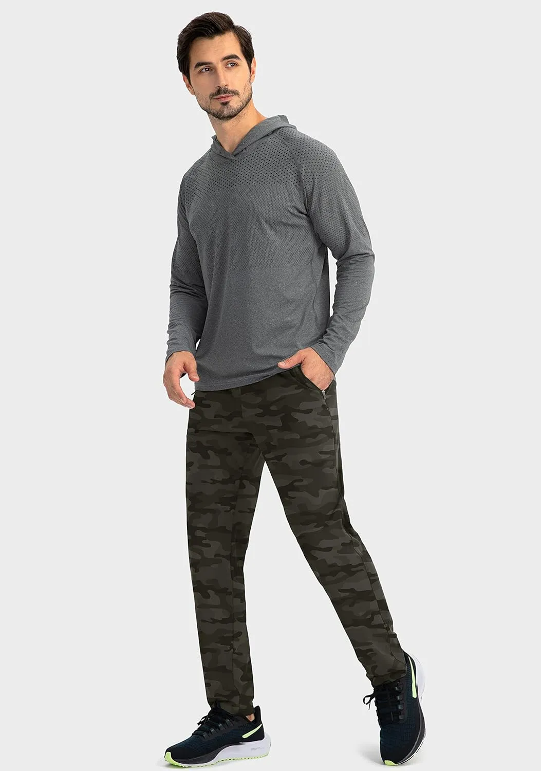 G Gradual Men's Sweatpants with Zipper Pockets Tapered Joggers for Men Athletic Pants for Workout, Jogging, Running