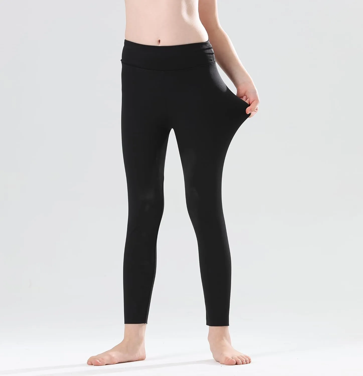 Girls Athletic Leggings High Waist Yoga Pants Dance Running Sports Tights