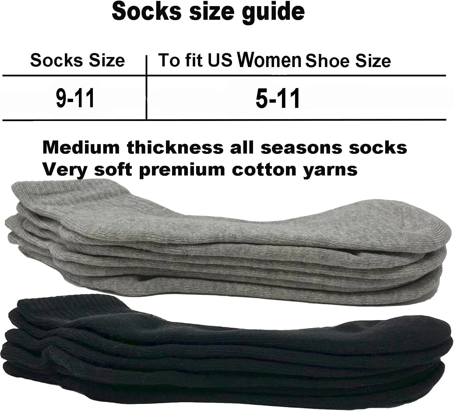 Glory Max 6 Pairs Women Ankle Socks Cotton Solid Color with Cushion for Athletic Running