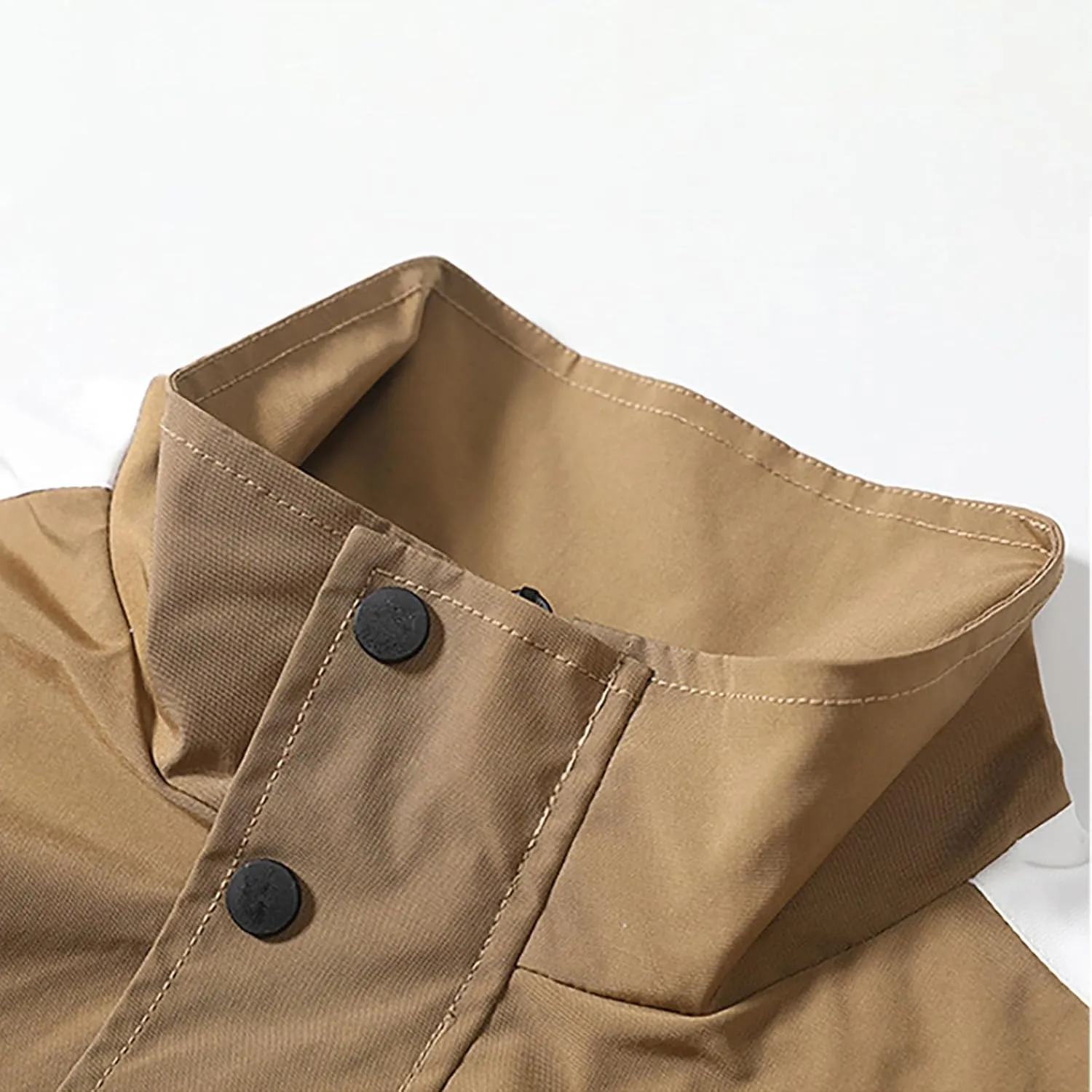 Jackets for Men Lightweight Softshell Waterproof Rain Jacket Trendy Color Block Varsity Jacket Outdoor Windbreaker