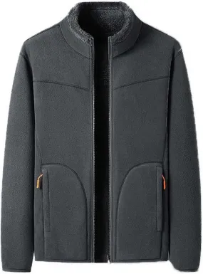 Jackets for Men/Women Fashion Mink Velvet Thickened Warm Winter Coats Open Front Full Zip Fur Stand Collar Casual Outwear