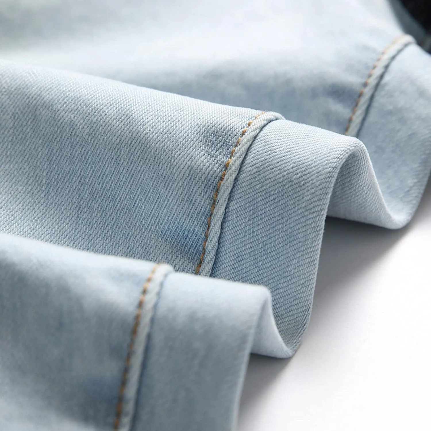 Jeans Pants Skinny Street Straight Fashion Patchwork Hip Hop Denim with Pockets Stretch Men Jeans Relaxed Fit