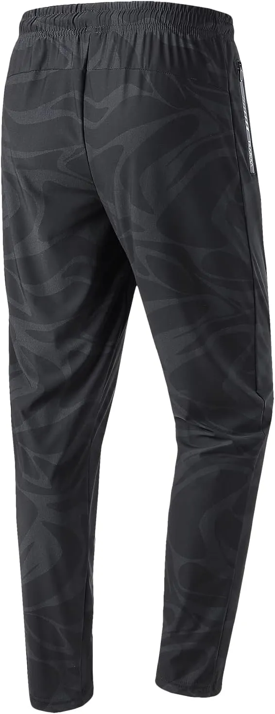 MTB Pants Men's Sweatpants with Zipper Pockets Tapered Joggers for Men Athletic Pants for Workout, Jogging, Running