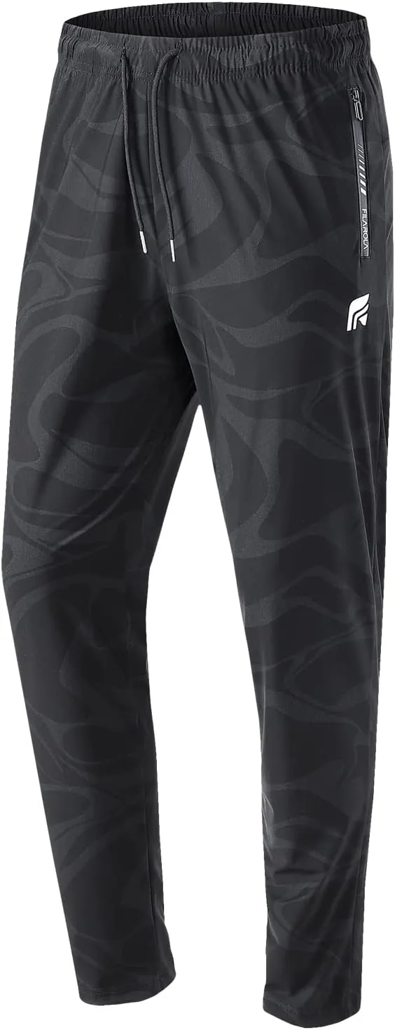 MTB Pants Men's Sweatpants with Zipper Pockets Tapered Joggers for Men Athletic Pants for Workout, Jogging, Running