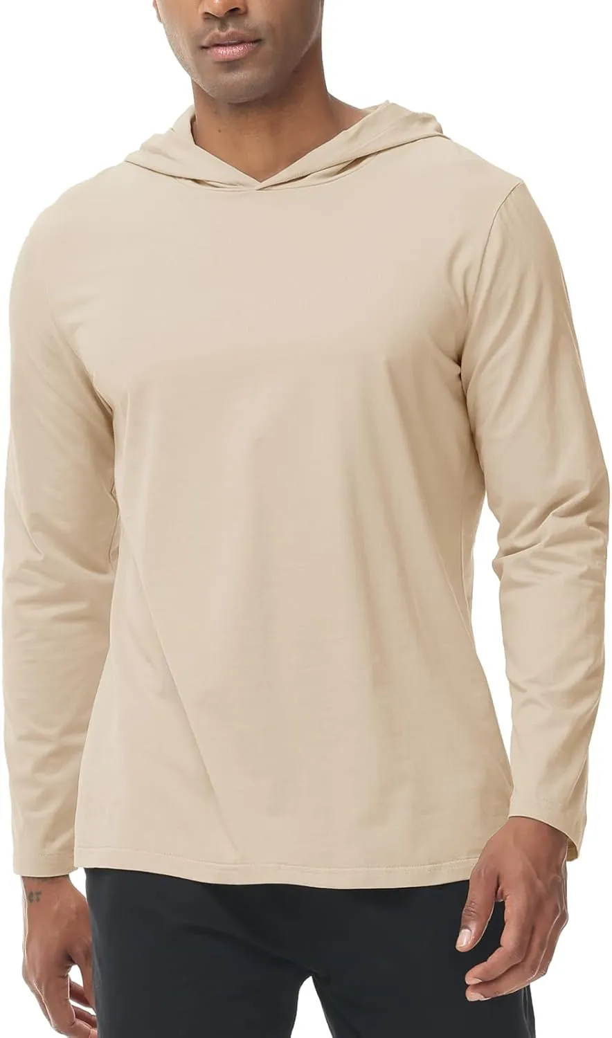 Muscle Killer Men's Workout Long Sleeve Hooded Fishing Shirts Dry Fit Hoodie Active Running