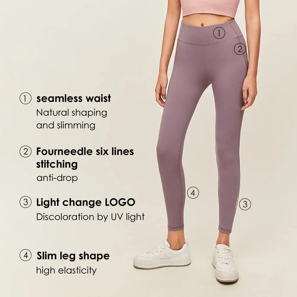 OHYOGA High Waist Leggings Tummy Control Workout Running Yoga Pants for Women Buttery Soft YLP3M243