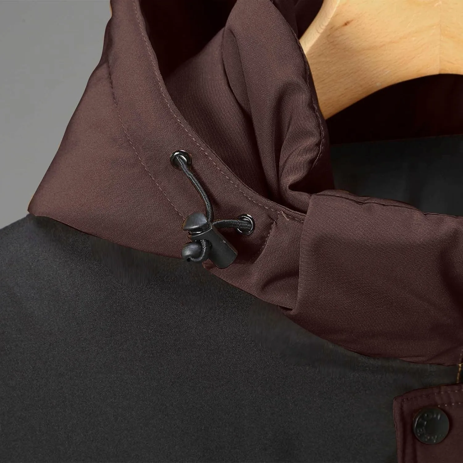 Parka Jacket Men Windproof Puffer Jacket Hooded Down Coat Plus Size Ski Jacket Padded Quilted Jacket Warm Winter Coats