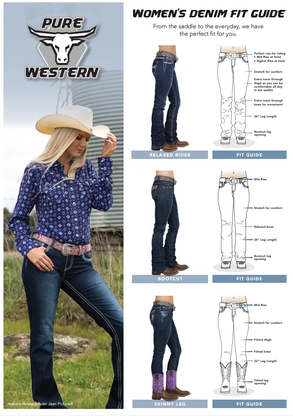Pure Western Ladies Angie Relaxed Rider Jean - PCP2210314