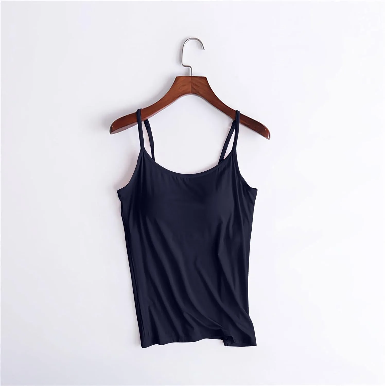 Tank Top with Built in Bra for Women Sleeveless Seamless Workout Tops Athletic Camisole Tank Tops Yoga Gym Clothes