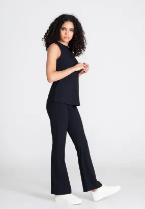The Bootcut Sport Pants - Black Opaque