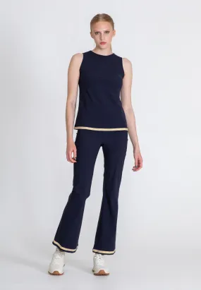 The Bootcut Sport Pants Gold - Blue Opaque