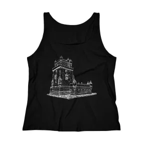 Torre de Belem - Women's Relaxed Jersey Tank Top
