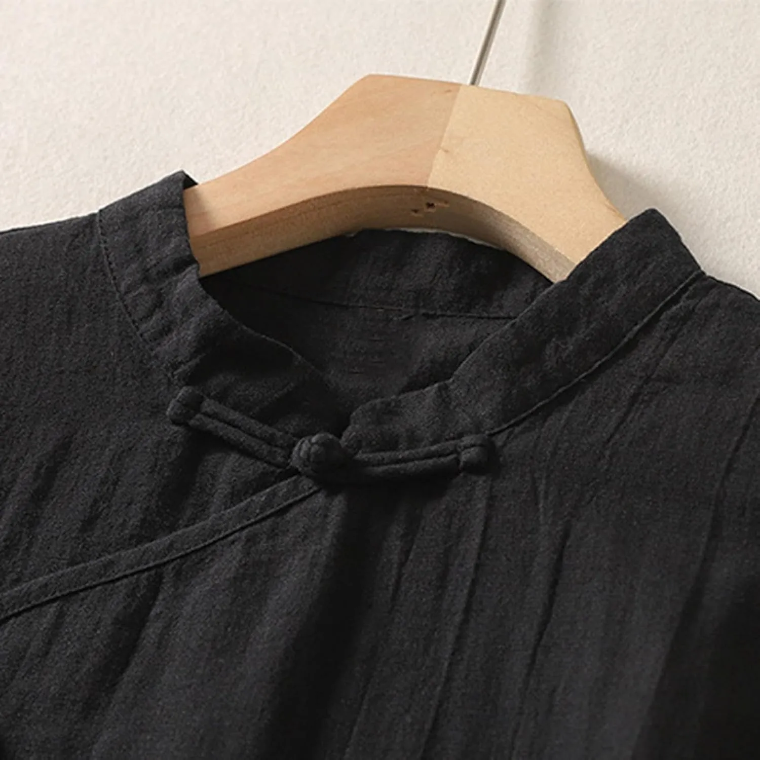 Women Vintage Cotton Linen Tank Tops Elegant Traditional Mandarin Collar Sleeveless Shirts Lightweight Casual Vest