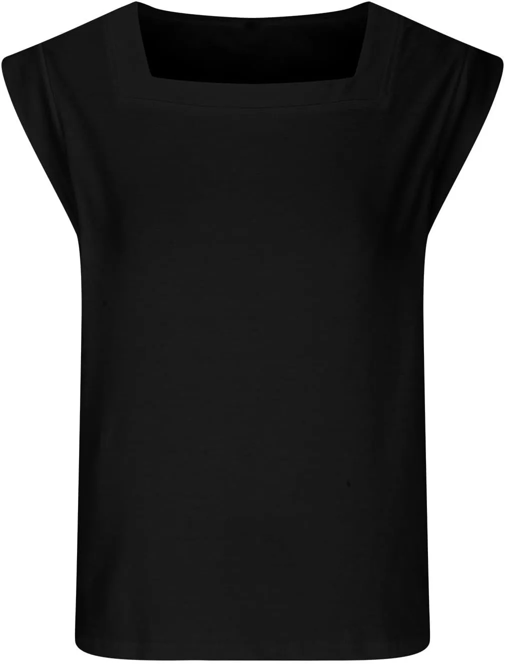 Womens Loose Fit Tank Tops Sleeveless Square Neck Top Fashion Business Casual Work Shirts Lightweight Comfy Clothes