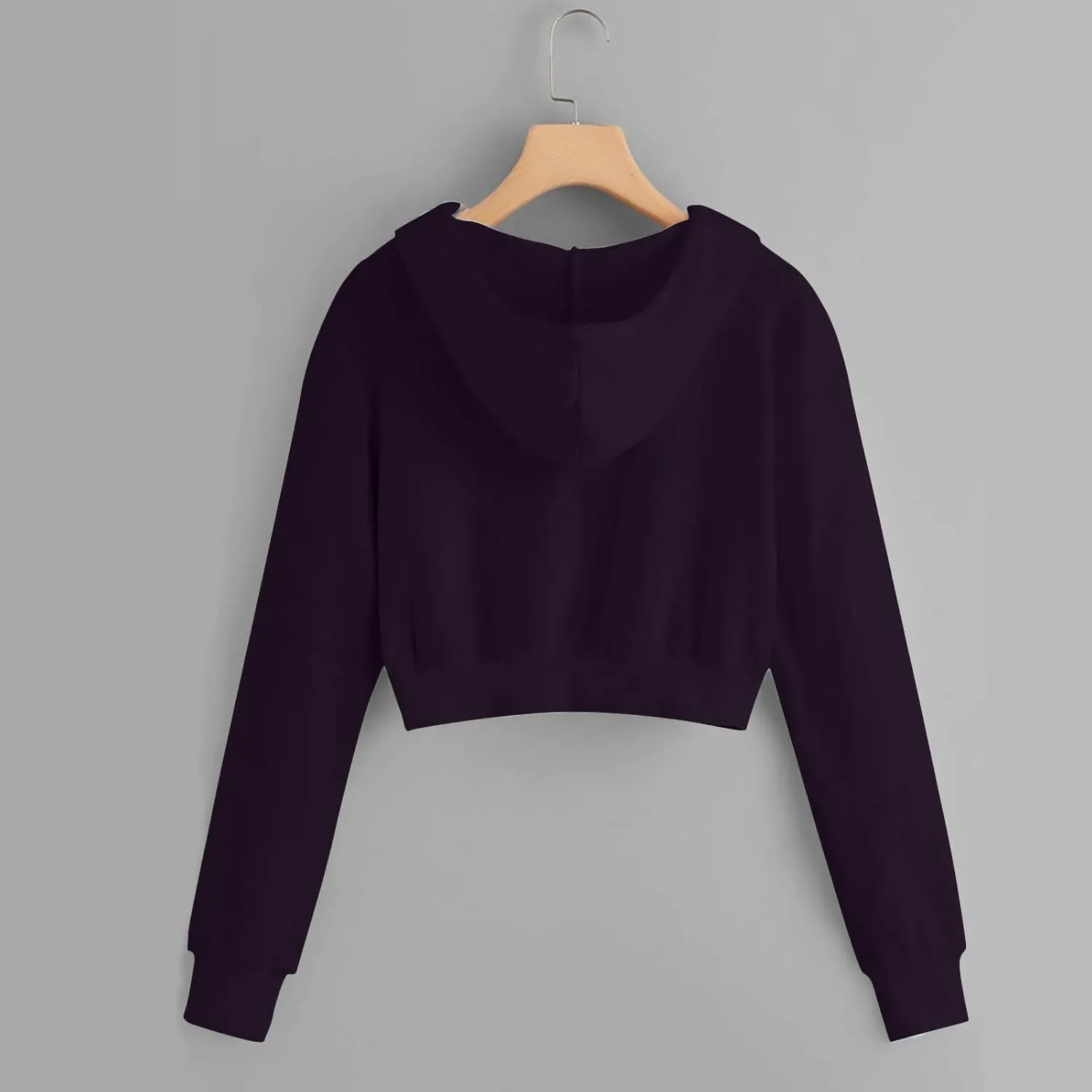 Womens Y2K Cropped Zip Up Hoodies Long Sleeve Lightweight Sweatshirts Jackets Trendy Tees Girl Clothes 2024